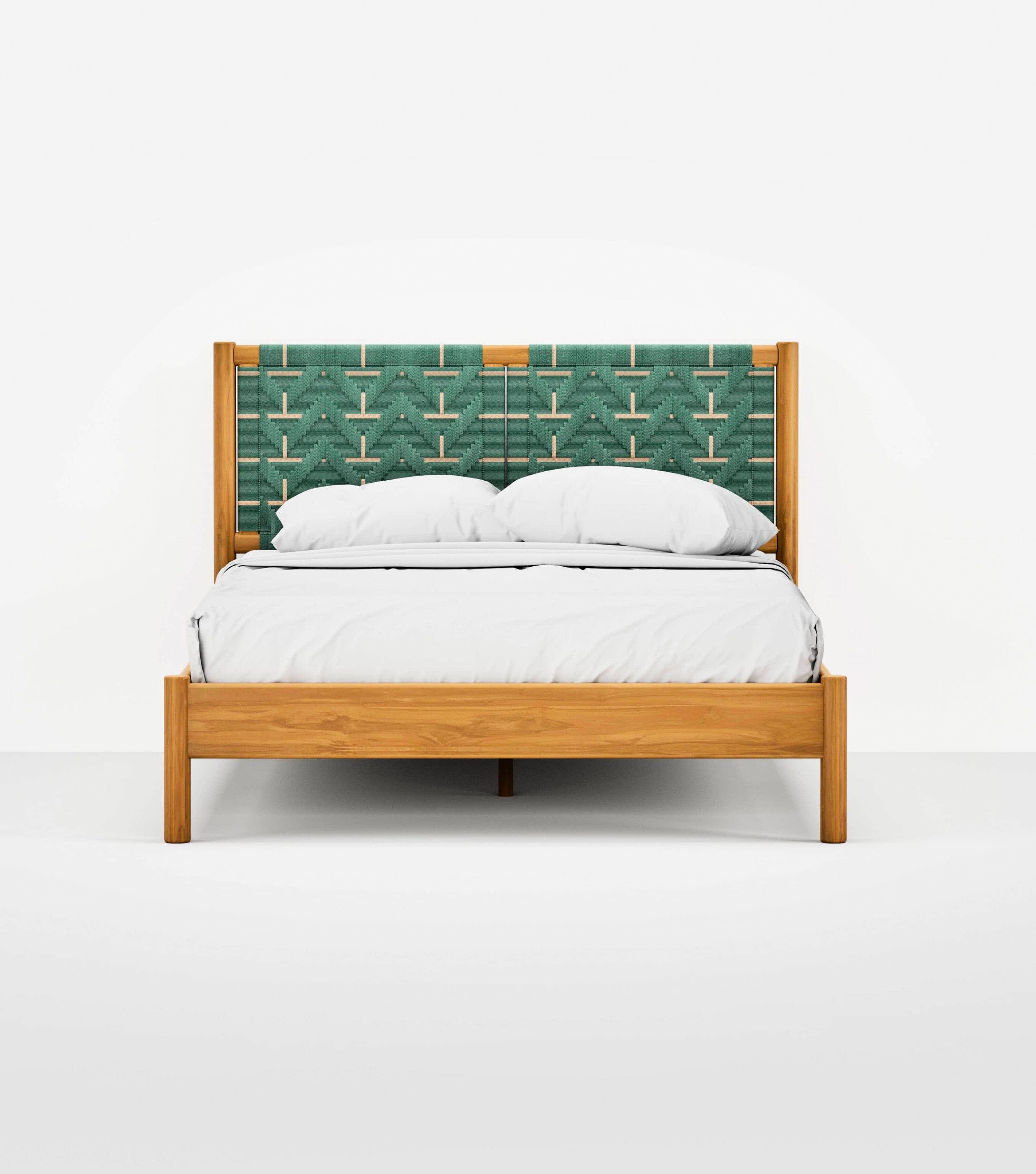 Natural / Sea Green Pattern / Queen