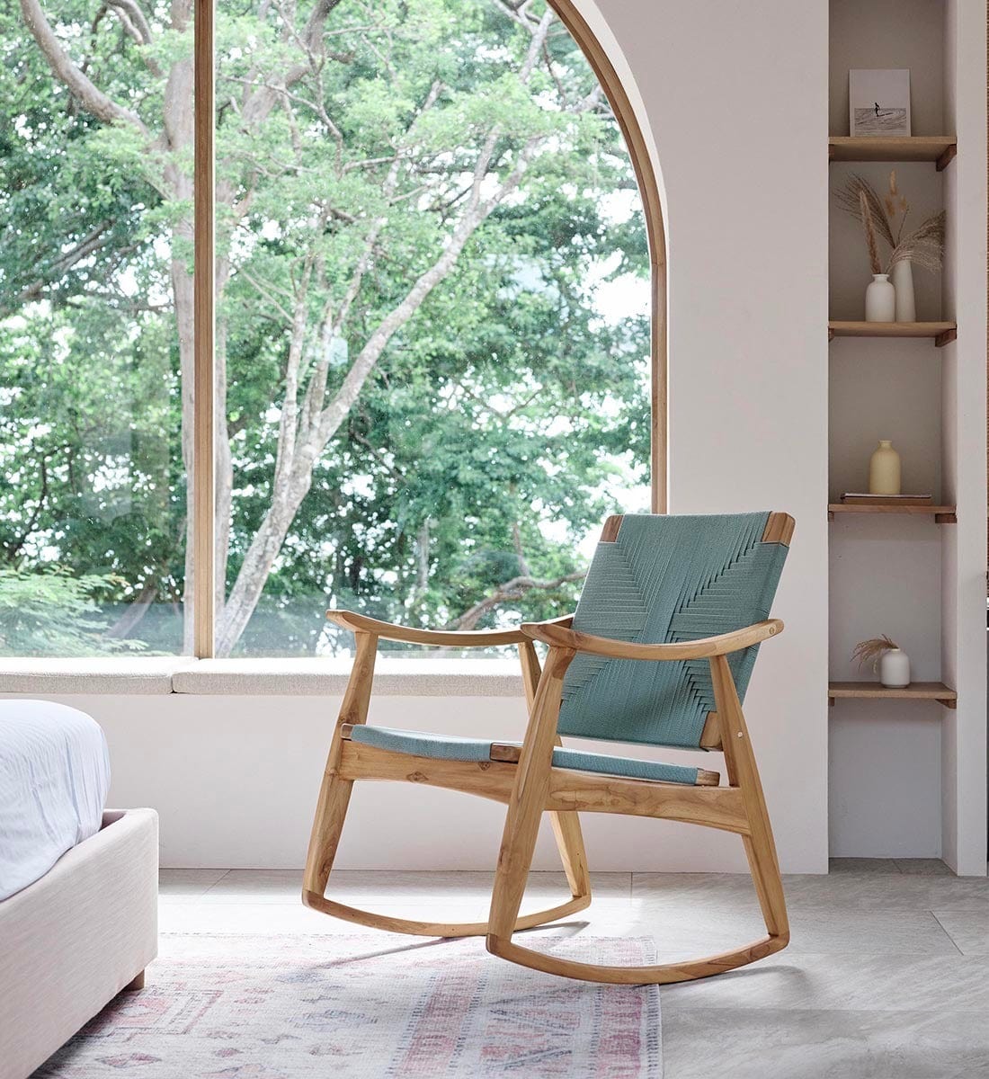 Amador Rocking Chair Woven San Geronimo Cord | Forever